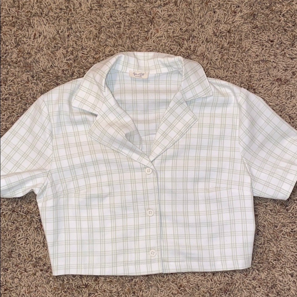Brandy Melville cropped flannel